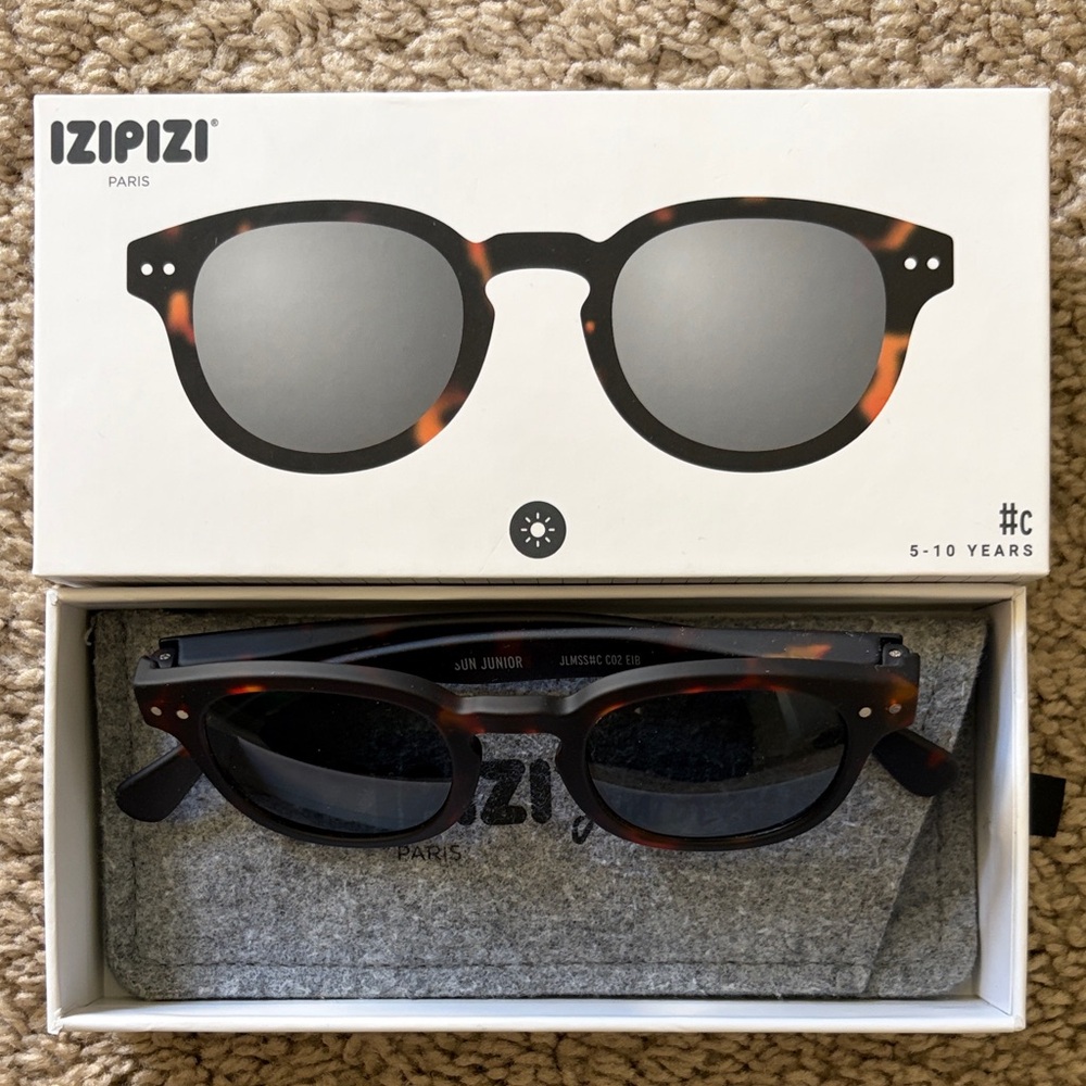 Izipizi kids/Junior sunglasses - tortoise pattern - #c